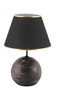 Opviq Lámpara de Mesa Balloon Negro y Dorado